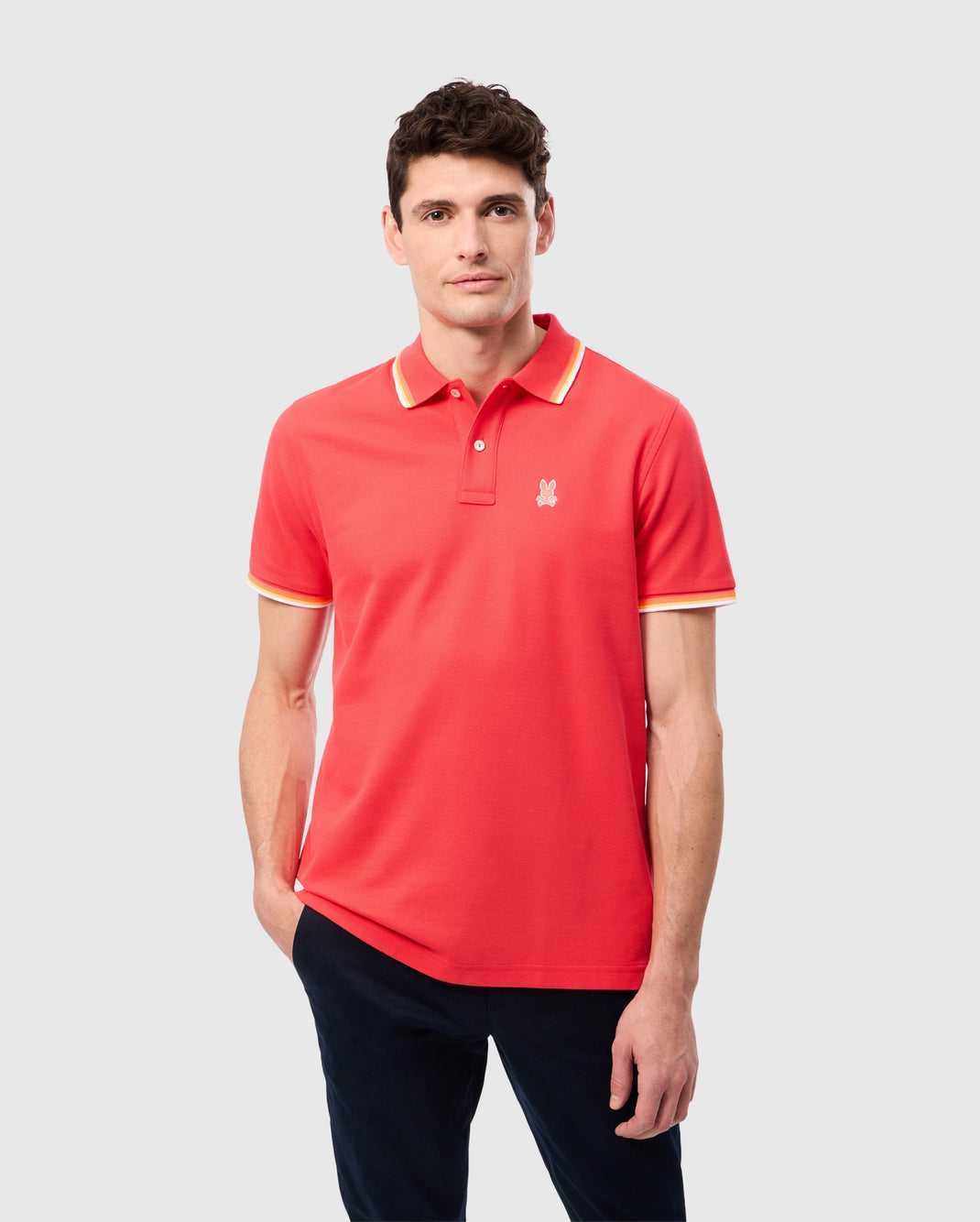 Polos Psycho Bunny Granbury Pique Polo Hibiscus Homme | PIC-87597341